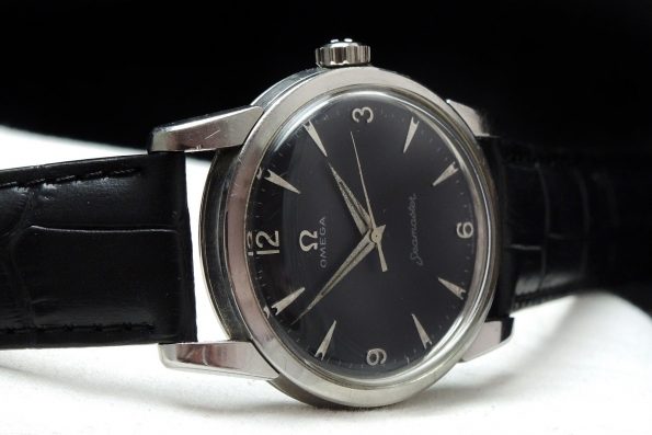 Rare Omega Seamaster Calatrava black dial Vintage