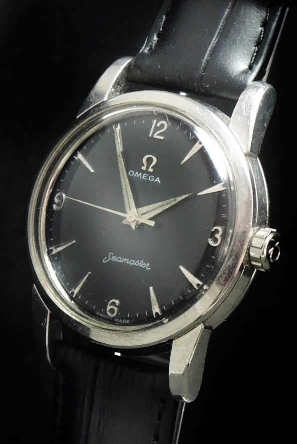 Rare Omega Seamaster Calatrava black dial Vintage