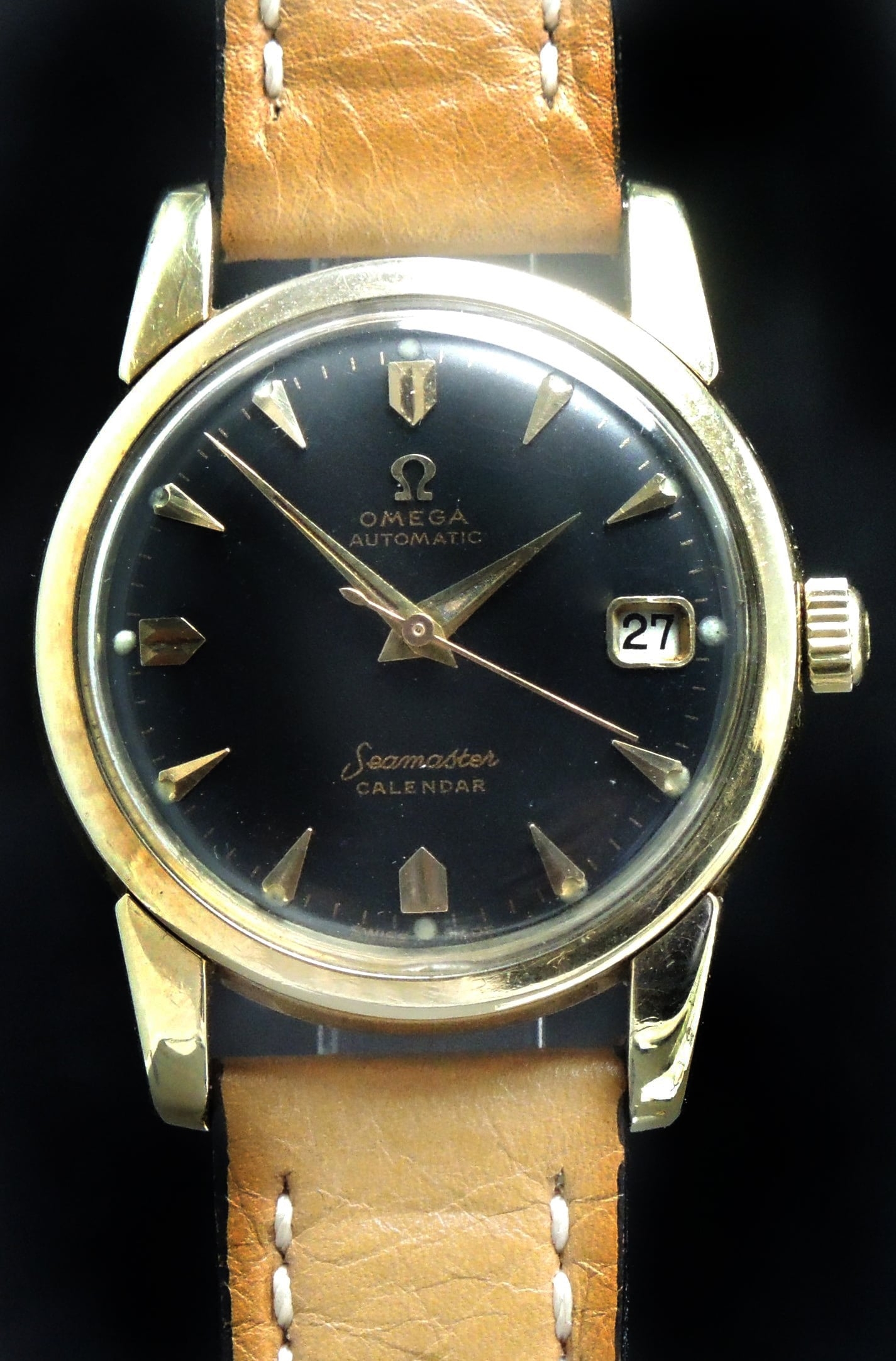 1950s Steel Vintage Omega Seamaster Automatic Calendar Watch (4414 ...