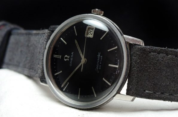 Amazing Omega Seamaster De Ville black dial Vintage