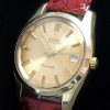 35mm gold plated Omega Seamaster Automatic Date