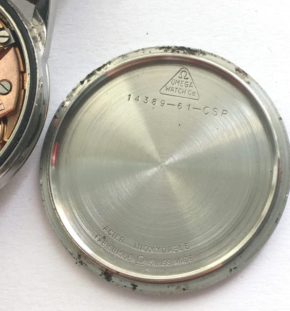 Omega Seamaster Uhr mit Leinenziffernblatt 35mm