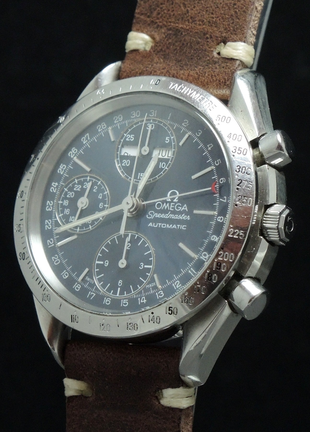 Omega Speedmaster Reduced Automatic Triple Date Day Date ...