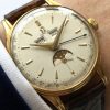 Omega Triple Date Mondphase Cosmic Vintage Day Date Gold