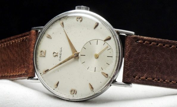 Serviced Omega 35mm Vintage Uhr mit grosser kleiner Sekunde