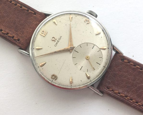 Serviced Omega 35mm Vintage Uhr mit grosser kleiner Sekunde