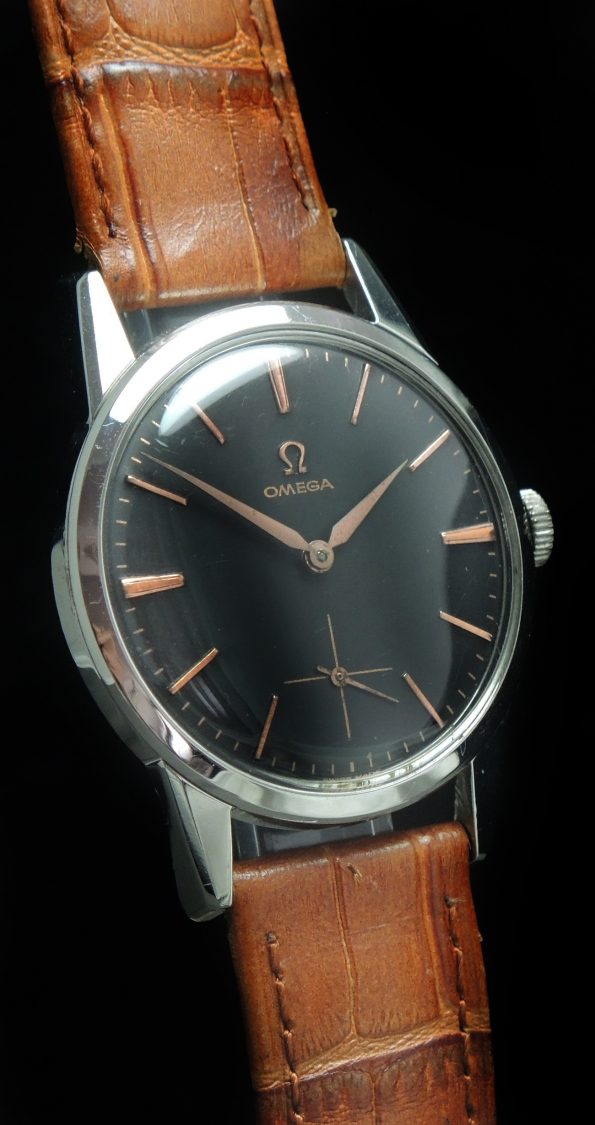 Perfect Omega black dial Vintage Watch 34mm