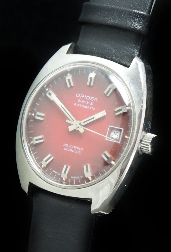 Oriosa with red dial Automatic Automatik Vintage
