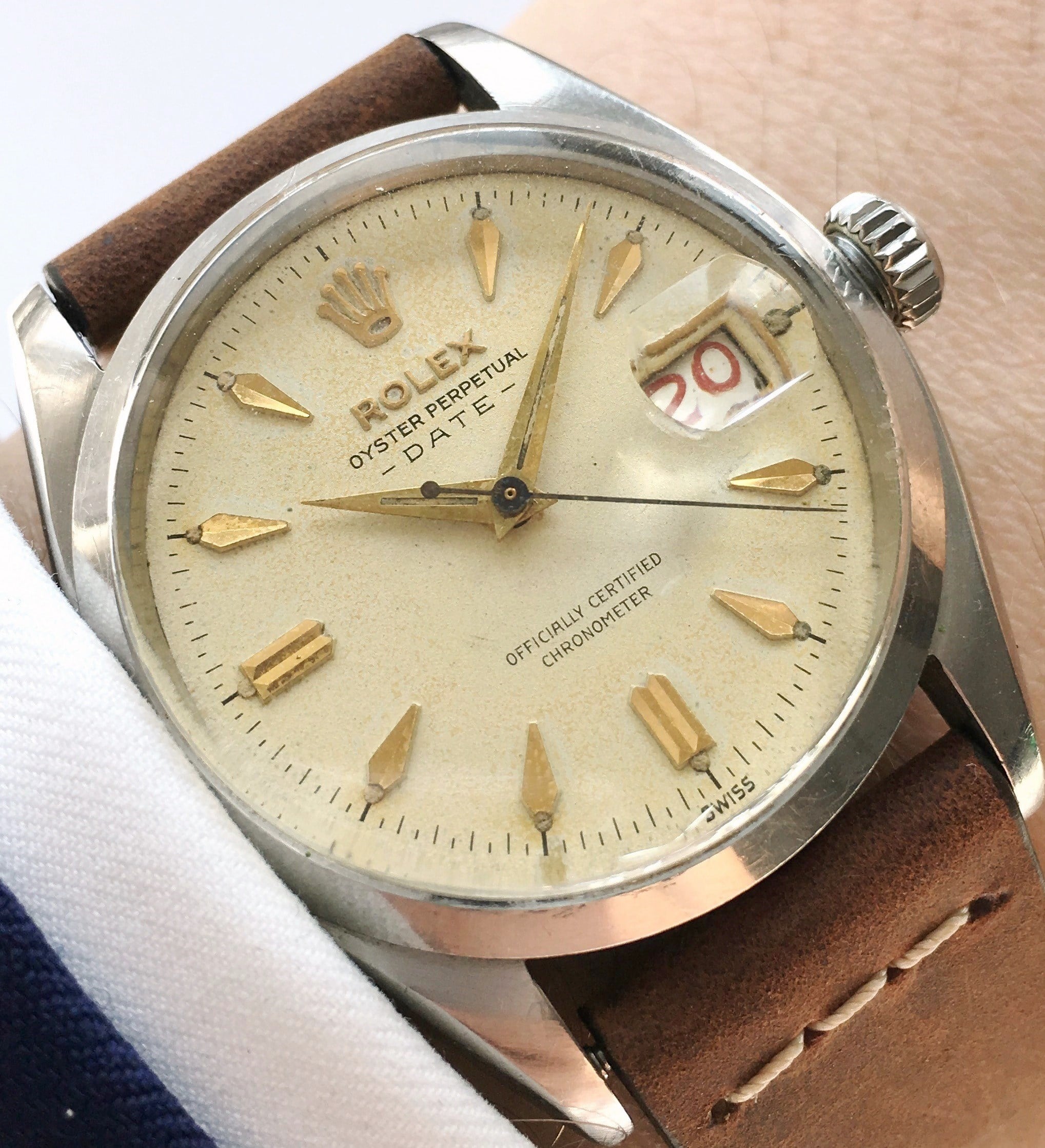 rolex oyster perpetual leather strap price