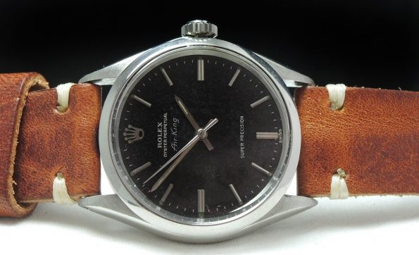 Original Rolex Air King Automatic black chocolate dial Vintage