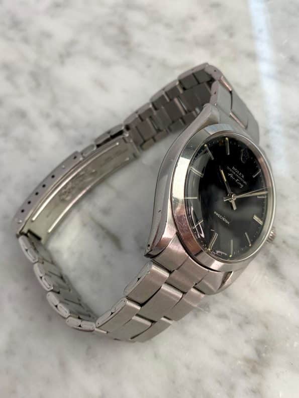 Collectors Grade Rolex Air King Vintage 5500 with Unrestored GILT black dial