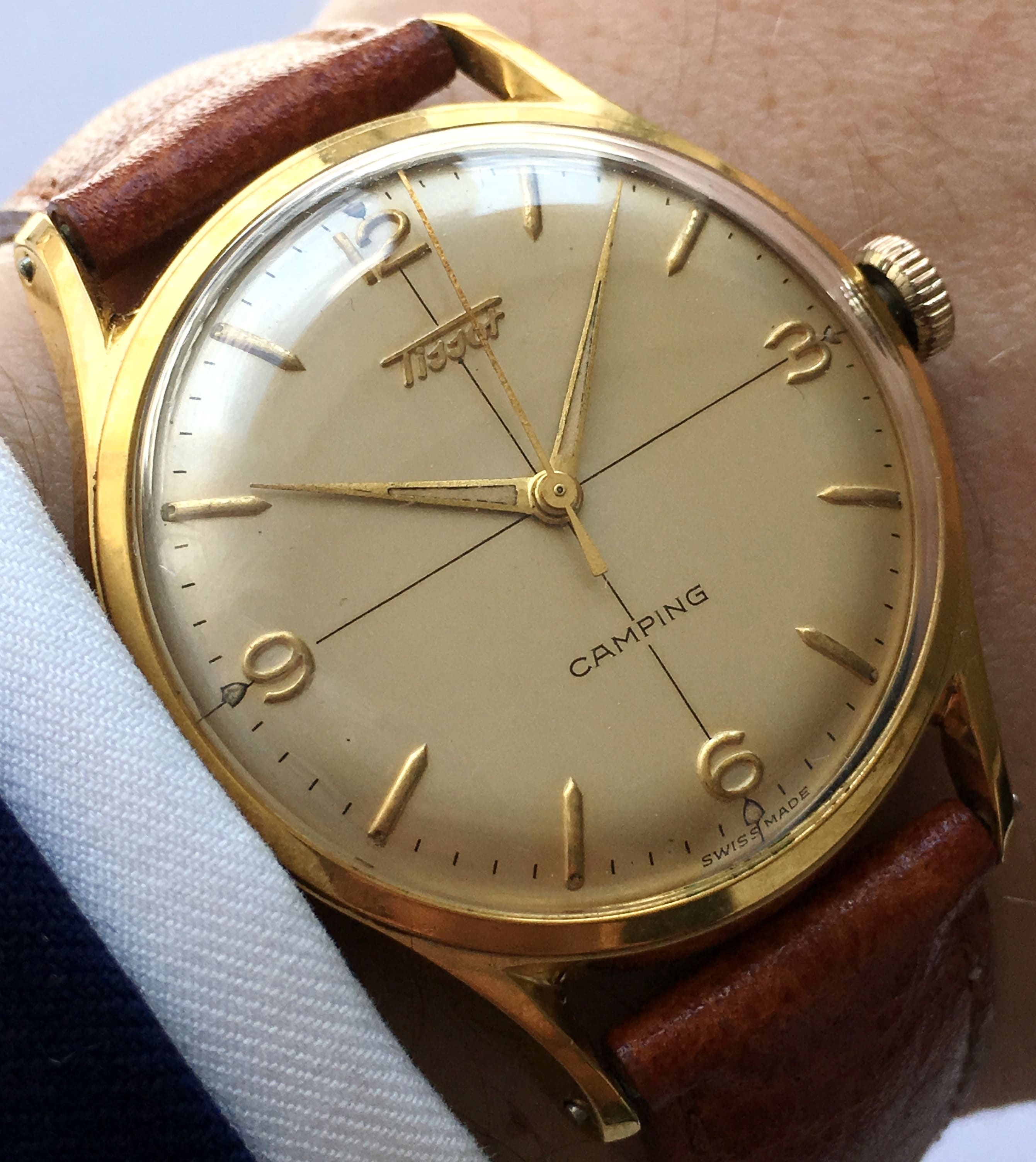 Gold Plated Tissot Camping Vintage 