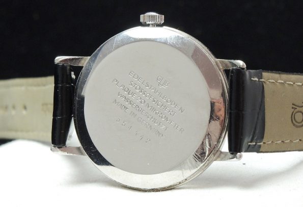 Vintage Glashütte black dial 36mm