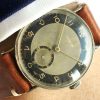 Vintage Zentih with amazing black grey two tone gilt dial