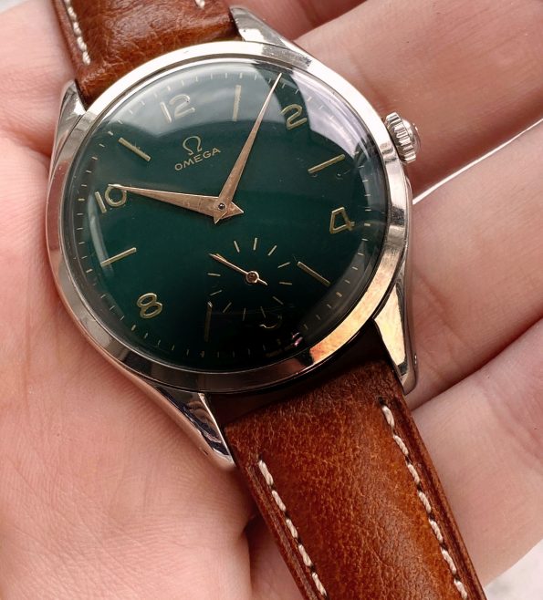 Customised 38mm Omega Oversize Jumbo Vintage with Green Dial 2505