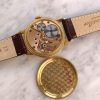36mm Omega Oversize Handwinding Solid Pink Rose Gold Honeycomb Dial 2684