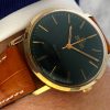 Solid Gold Omega Geneve Vintage Serviced Automatic Green Dial Custom Order