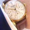 Serviced Valjoux 72 Chronograph Solid Gold 18ct Vintage Beautiful Lugs