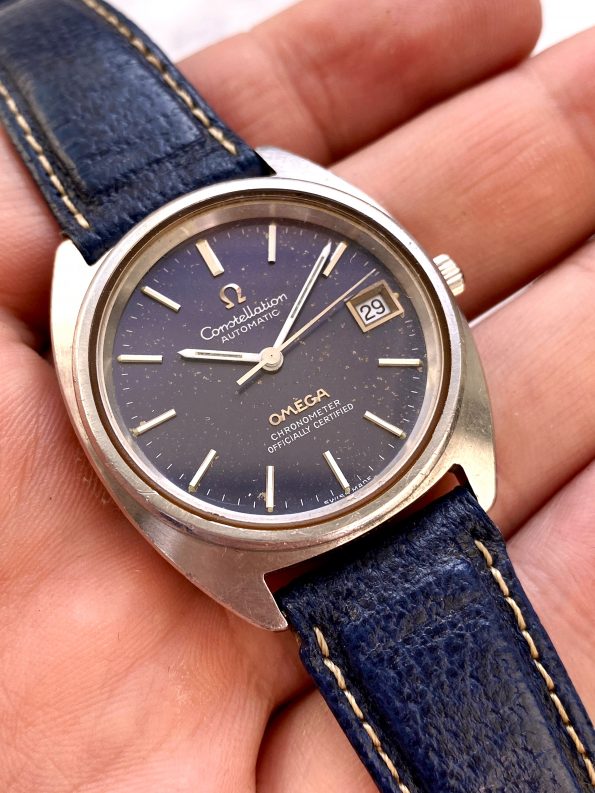 Serviced Omega Constellation Blue Star Dust Dial Vintage 1680056 Automatic Automatik