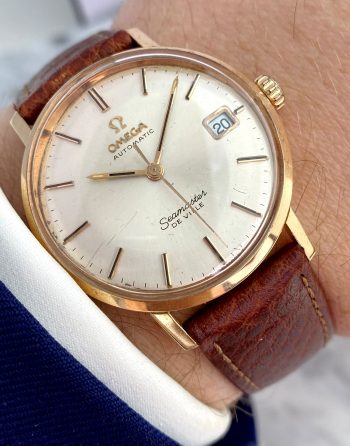 VOLLGOLD Rotgold Omega Seamaster De Ville Automatic Top Zustand