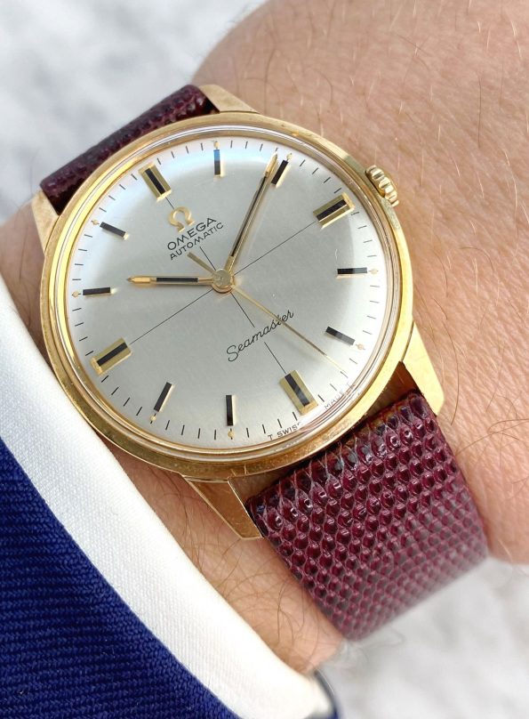 SOLID GOLD Omega Seamaster Vintage Automatic Top condition
