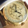 SELTENER 1930er Zenith Sector dial Vintage Chronograph 37mm Jumbo Oversize Gold