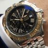 Perfect Breitling Crosswind with black dial and golden bezel