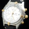 Serviced Breitling Chronomat with white dial
