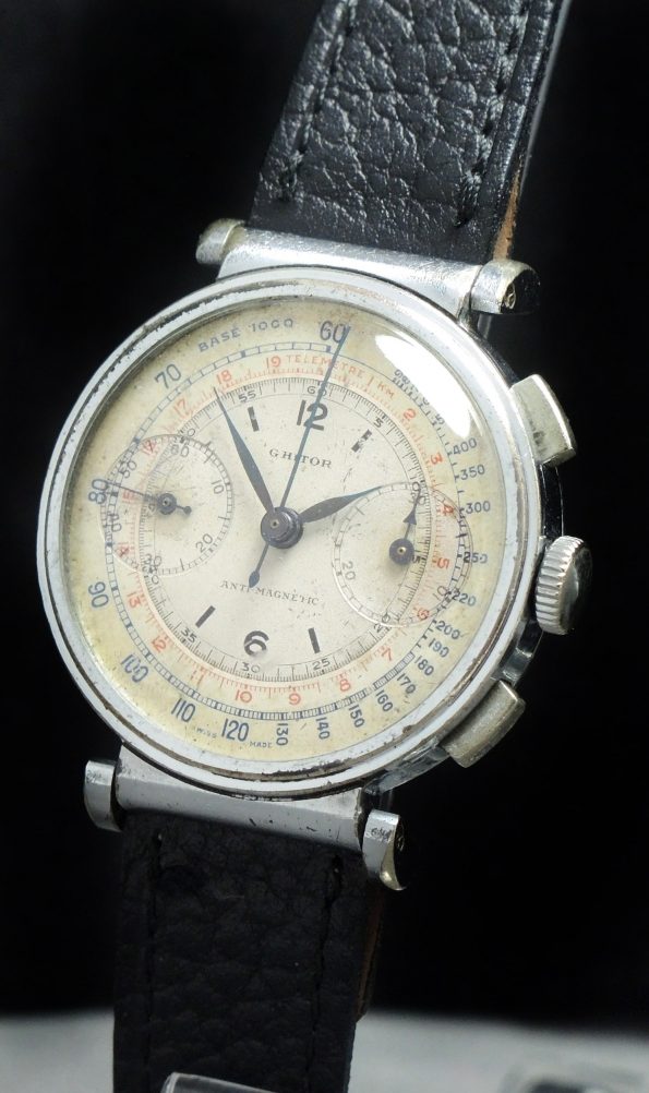 Grosser Ghitor Vintage Chronograph mit Two Tone ZB