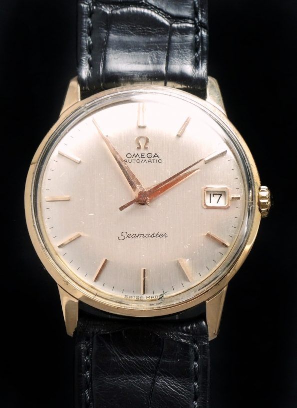Omega Seamaster Automatik Automatic 18 ct Pink Gold Linen dial