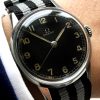 30t2 Omega Military watch with blck dial