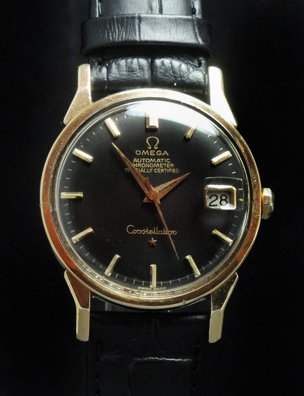 1967 Gold Plated Omega Constellation with black dial