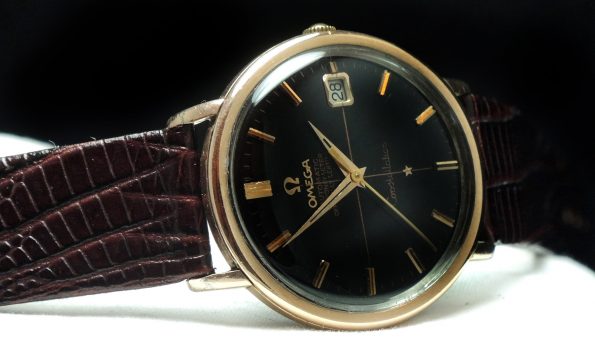 Currently in Service: Pink gold plated Omega Constellation Automatic with black dial