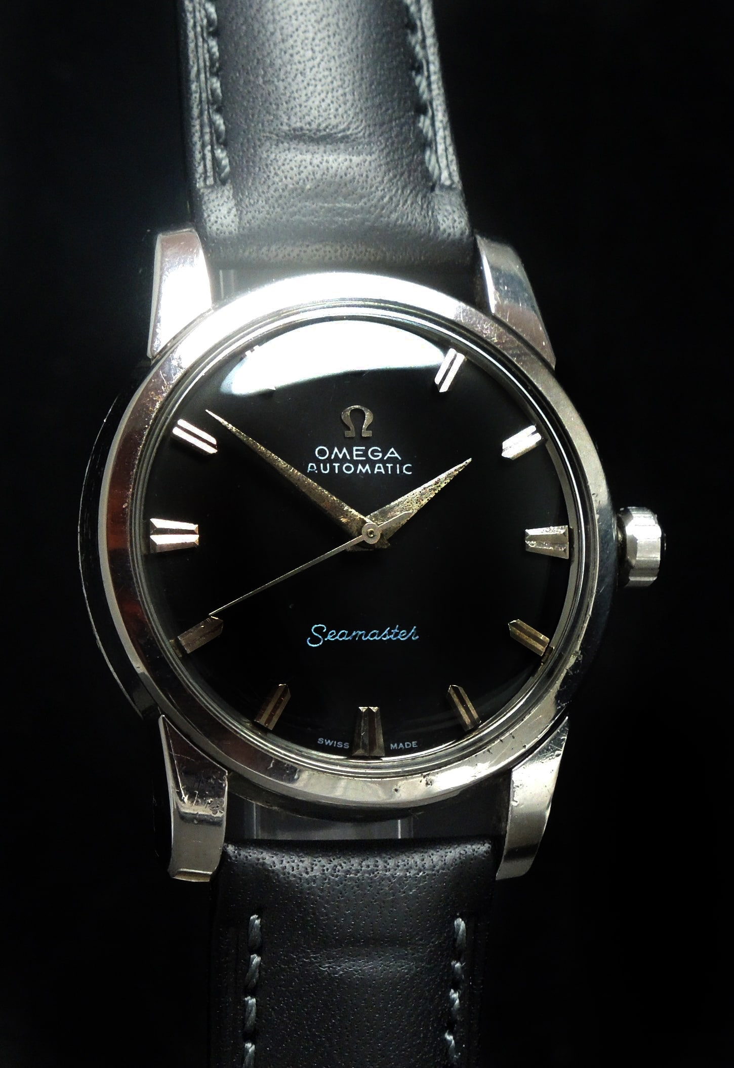 Omega Seamaster Automatik Automatic BIG SEAHORSE black dial | Vintage ...