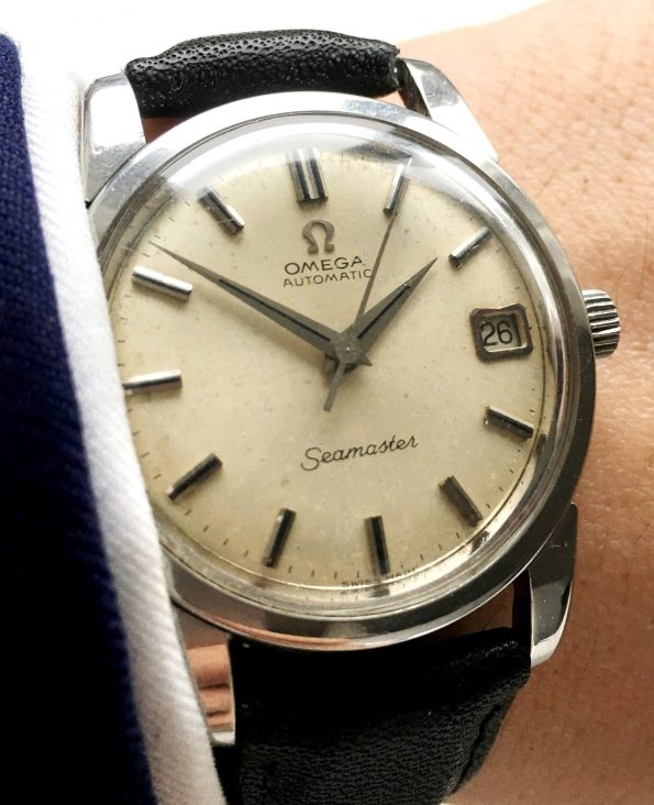Omega Seamaster Automatik Automatic Stahl Steel with Onyxindices