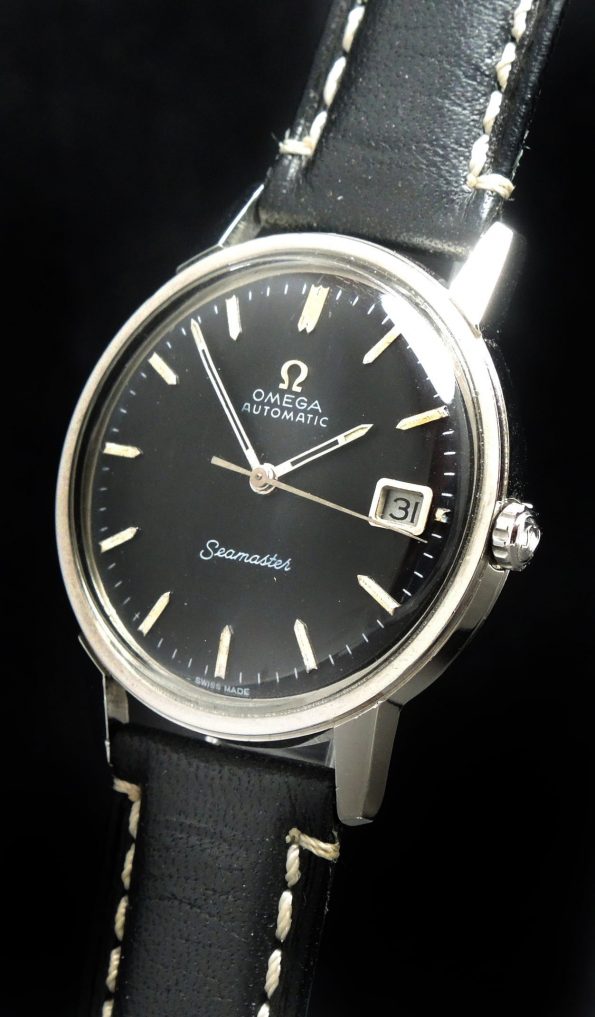 RESERVED 1967 Omega Seamaster Automatik Automatic Stahl Steel with black dial