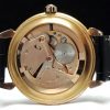 Serviced Omega Automatic Bumper black dial pink gold plated vintage 37mm