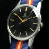 Omega Military Style Watch black dial Vintage