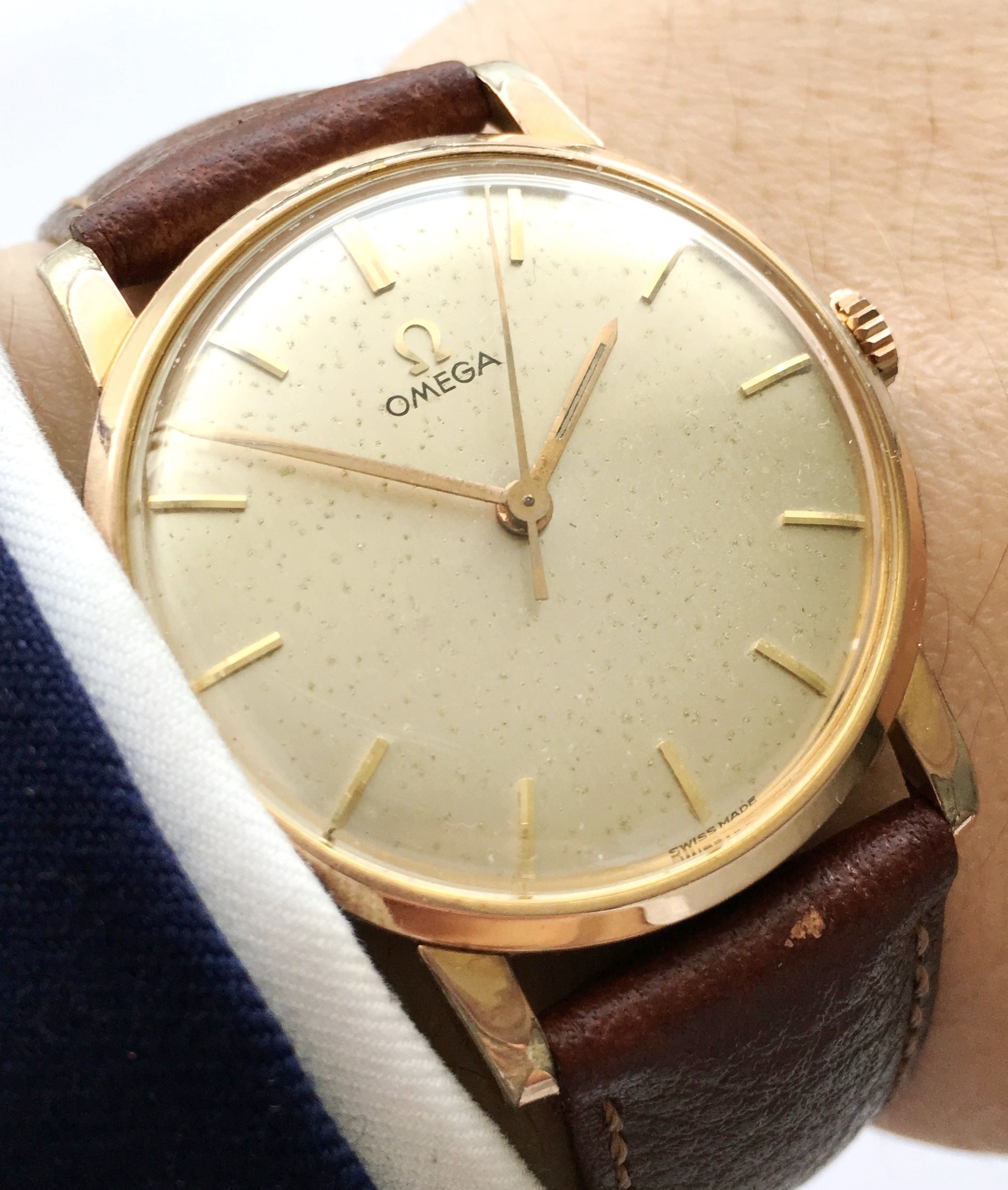 Vintage Omega pink gold plated Ladies watch Lady 33mm ...