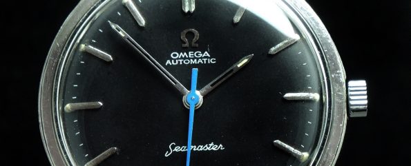 Servicierte Omega Seamaster Automatik schwarzes ZB