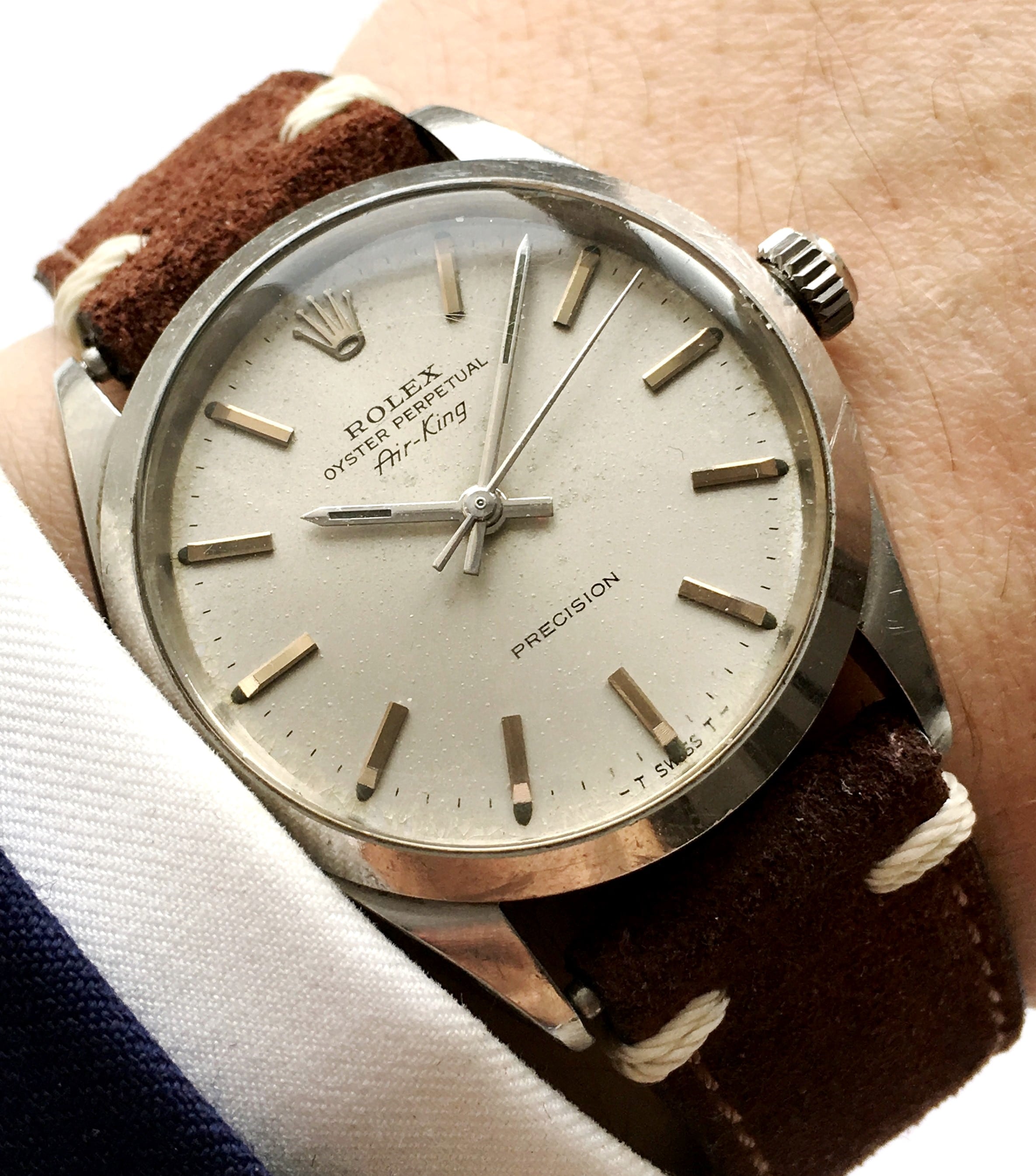 Vintage Rolex Air King Automatic silver 
