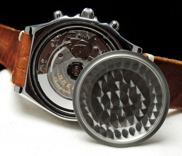 Top Breitling Chronomat Automatik schwarzes Ziffernblatt Full Set