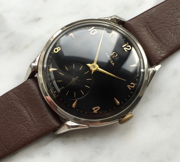Beautiful Vintage Omega Seamaster Black Dial with rare Spider Lugs
