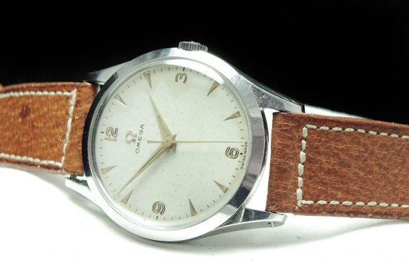 Servicierte Omega 35mm Vintage Stahl Cream dial