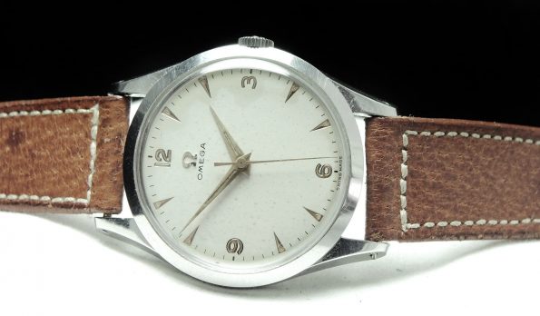 Servicierte Omega 35mm Vintage Steel Cream dial