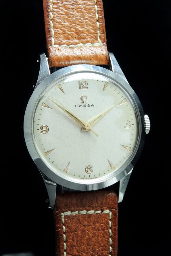 Servicierte Omega 35mm Vintage Steel Cream dial
