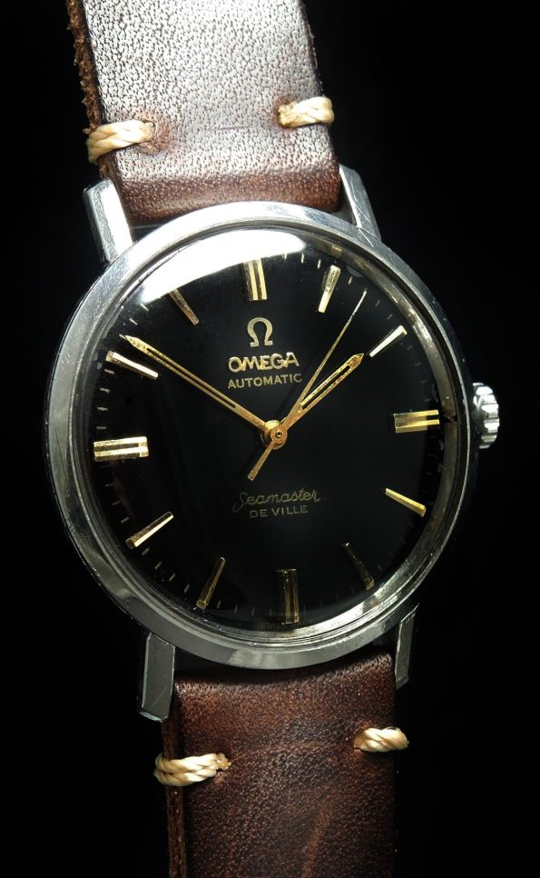 Great Omega Seamaster De Ville Automatic Steel black dial