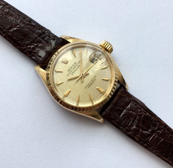 Vintage Rolex Lady Datejust Solid Gold 18ct