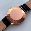 RARE Vintage 37mm Solid Pink Gold Hammer Automatic Omega with Honeycomb Black Dial