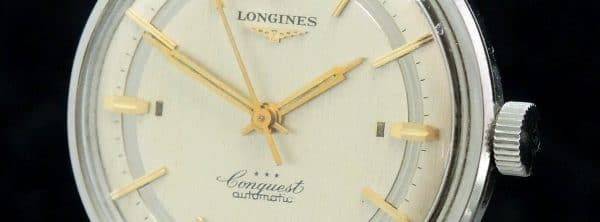 Extremely rare Longines Conquest Automatic Sector Linen dial | Vintage ...